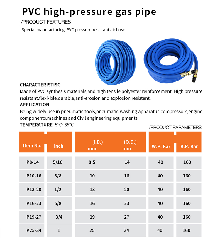 3 Rubber 2 Yarn Oxygen Acetylene Hose
