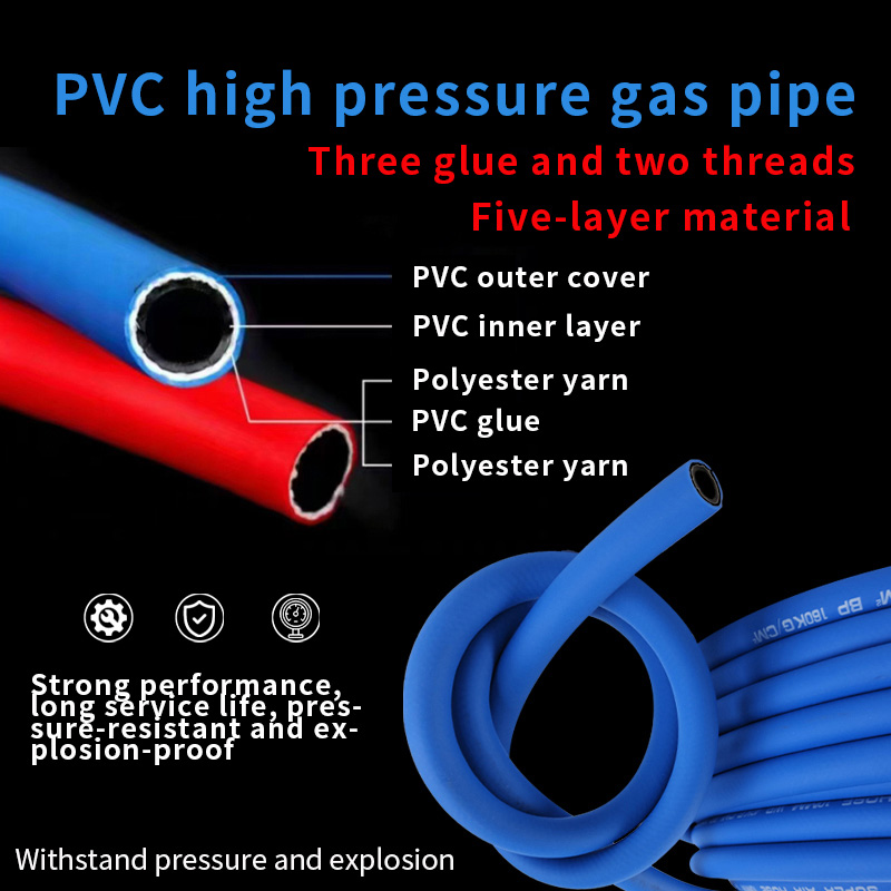3 Rubber 2 Yarn Oxygen Acetylene Hose