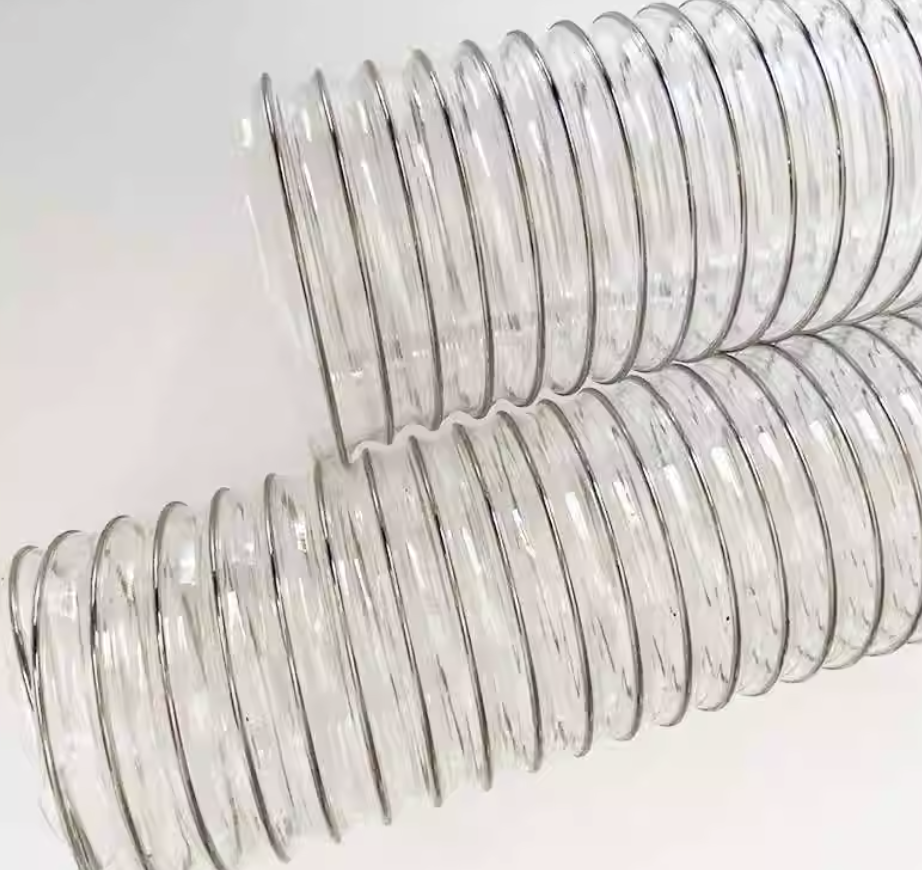 Bangtuo PU Steel Wire Spiral Hose, Abrasion Resistant PU Steel Wire Duct Hose, High Temperature Resistant PU Steel Wire Reinforced Hose