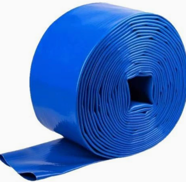 PVC Layflat Water Hose, High Flow PVC Water Delivery Hose, Lightweight Collapsible PVC Water Hose for Agriculture & Construction